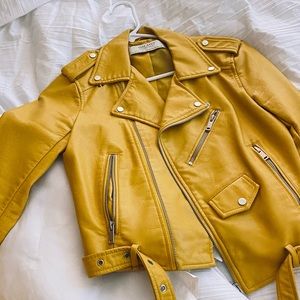 ZARA faux leather jacket